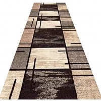 WUZMING Flur Läufer Teppich Geometrische Muster Schmale Teppiche rutschfest Verschleißfest für Gang Fußgängergang Passage Eingang Fußmatten Size : 80x290cm