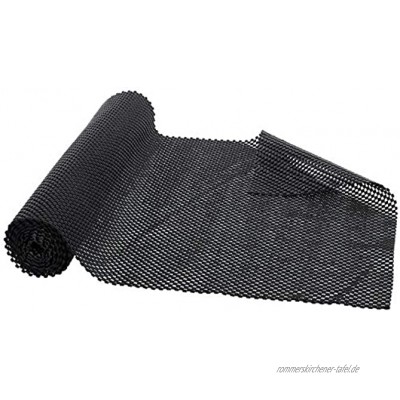 Brandsseller Anti-Rutschmatte 160 x 45 cm individuell zuschneidbare Rutschschutzunterlage Schwarz
