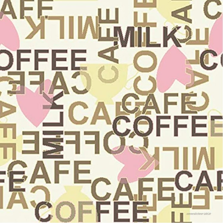 Catral 40020029 Teppich Küche und Flur Kaffee 50 x 75 cm braun pink und gelb