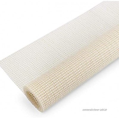 HEQUN Antirutschmatte,Teppichunterlage Rutschschutz für Teppich Haftet ohne zu kleben Teppichunterleger zuschneidbar & Fußbodenheizung geeignet Beige 160 x 180 cm