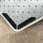 Magiin Teppichgreifer 16 Stück rutschfestes Antirutschmatte Wiederverwendbar Teppich Aufkleber Gute Bodenhaftung mit wiederverwendbarem Greiferband Idealer Rutschschutz für Teppich 130 * 25mm