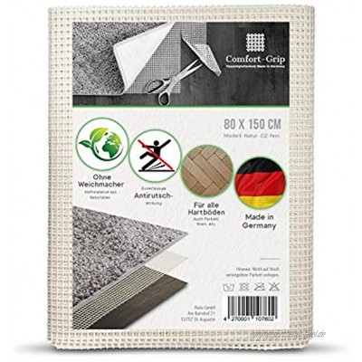 Premium Antirutsch Teppichunterlage -OHNE WEICHMACHER- | für alle Hartböden | auch Parkett Marmor Fliesen etc. geeignet | Antirutschmatte | Teppichunterleger rutschfest || Anti Rutsch für Teppich