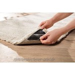 WOHNWOHL Teppich Anti Rutsch Ecken • Anti Slip • Aufkleber selbstklebend • waschbar und wiederverwendbar • für Teppiche und Matten • 8er-Set