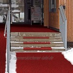 AKO Sicherheits-Stufenmatte Rutschfest 30 x 73 cm R13- Made in Germany Rot 1 Stück