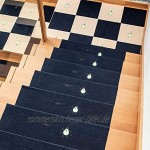 Ein Set von 15 Stufenmatten weich und bequem rutschfeste und leuchtende Stufenmatten können gewaschen und wiederverwendet werden familienfreundliche Treppen 55 x 22 cm.