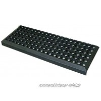 Gummi Stufenmatten Fußmatte Ringgummimatte 25x75 cm Treppenmatte Matte rutschhemmend 5 Stück