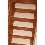 GUSJ 7 Pcs Stufenmatten Treppen-Teppich | Rutschfeste Selbstklebende Matten Schutz Für Treppenstufen | Pflegeleicht & Robust 22*70CM ）