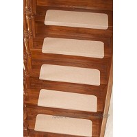GUSJ 7 Pcs Stufenmatten Treppen-Teppich | Rutschfeste Selbstklebende Matten Schutz Für Treppenstufen | Pflegeleicht & Robust 22*70CM ）