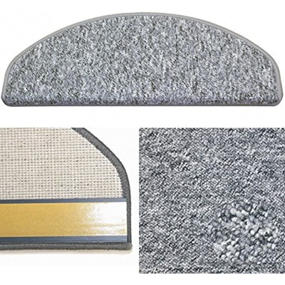 Karat 53 grau Schlingen Stufenmatte aus deutscher Produktion mit Sicherheitswinkel solider Verarbeitung und wohnlichen Farben