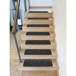 Kettelservice-Metzker Stufenmatte Treppenteppich Tulus Rechteckig Aufleger Anthrazit selbstklebend 60x25cm
