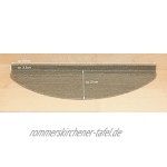 Kettelservice-Metzker Stufenmatten Treppenmatten Ramon Halbrund 5 aktuelle Farben 15 STK. Grau
