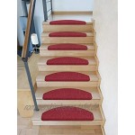 Kettelservice-Metzker Stufenmatten Treppenmatten Vorwerk Lord Halbrund SparSet Bordeaux 14 Stück