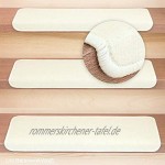 Kettelservice-Metzker® Stufenmatten Vorwerk Uni Einzeln und Sparset's Baumwollweiss 10 Stück Rechteckig