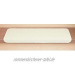 Kettelservice-Metzker® Stufenmatten Vorwerk Uni Einzeln und Sparset's Baumwollweiss 10 Stück Rechteckig