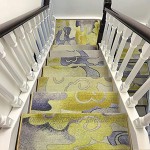 LJJL Stufenmatten Teppich Treppenstufen Umweltfreundlich Glueless Massivholz Treppen Anti-Rutsch-Teppich Nicht Einfach Zu Schmutzig Leicht Zu Reinigen 1 3 5 PC