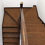 LJJL Stufenmatten Treppen Teppich Anti-Rutsch-Eindickung Mute Schritt Werden Kann Feste Mat Mat Schmutzig Gesunde Und Umweltfreundliche Leicht Zu Reinigen Color : B-Pack of 1 Size : 90x24+3CM