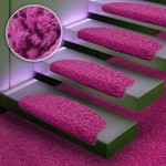 Shaggy Stufenmatten Premium S Line | 15 Stück Set | Rosa Pink