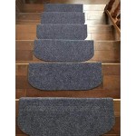 Touchfive Stufenmatten für Treppen ProStair zuschneidbar dämpfend und rutschfest Grau 45 x 20 cm