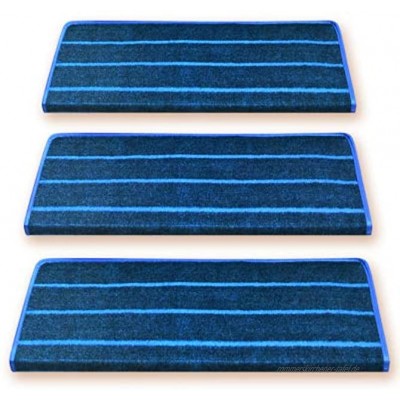 ZGYZ 7 STÜCKE blau Waschbar Rutschfeste Stufenmatten Treppen Teppich Teppiche Selbstklebende Schutzmatten Sichere Hauptdekoration Stair Cushion,B,75 * 24 * 3