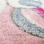 carpet city Kinderteppich-Läufer Flachflor Bueno Konturenschnitt Einhorn Sterne Regenbogen Rosa für Kinderzimmer Größe: 80x150 cm