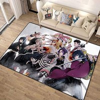Cartoon 3D Digital Gedruckter Teppich Anime Demon Slayer Teppich Kinderzimmer Spielbodenmatte Wohnzimmer Teppiche Für Kinder 140X200Cm