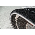 Kinderteppich Auto Kinderzimmerteppich Rennauto mit Konturenschnitt in Grau Weiß Schwarz Größe 120x170 cm