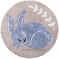 Sebra Teppich Kinderzimmer-Teppich Bluebell das Kaninchen blau D 120 cm