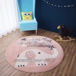 VIMODA Kinderteppiche Herzen mit Ballons Elefant | Kinderteppich für Mädchen und Jungs | Teppich für Kinderzimmer | Schadstofffrei Maße:120x170 cm