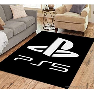 WHFDZJT Playstation Spielteppich Große Teppiche Für Wohnzimmer Cartoon Kinder Schlafzimmer Spielbodenmatte 120X160Cm