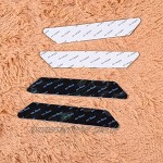 BBVS Teppichband Rutschfester Teppichgriff，Teppichpolster für Holz- und Hartböden Anti-Curling-Teppichgreiferband um Ihren Teppich an Ort und Stelle zu haltenweiß 180*30*2mm（16 Stück）