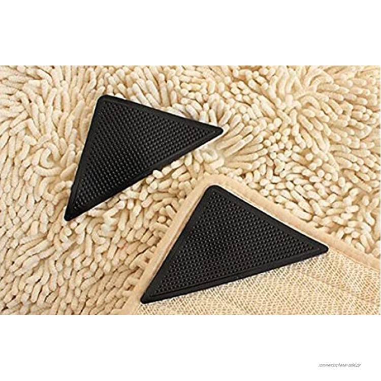 BBVS Teppichband Rutschfester Teppichgriff，Teppichpolster für Holz- und Hartböden Anti-Curling-Teppichgreiferband um Ihren Teppich an Ort und Stelle zu halten 16 Stück