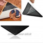 Yumira Antirutschmatte für Teppiche Wiederverwendbare waschbare Teppich Aufkleber Klebende Teppichunterlage Teppichgreifer Pads Teppichband für Fliesenböden Teppiche Fußmatten 4 Stück