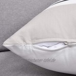 Alishomtll Kissenbezug Kissenhülle 4er Set Polyester Zierkissenbezug mit Reißverschluss Dekorativ Set für Sofa Schlafzimmer 45 x 45 cm