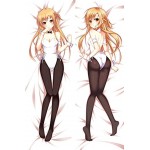 Japanese Anime Sword Art Online SAO Asuna Otaku Waifu Dakimakura Zierkissenbezüge Cover Kissenbezüge Hugging Body Pillow Cover Case Decorative Pillowcases 160x50cm Peach Skin