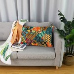 Linomo Kissenbezug 40x60 cm Afrika Afrikanisches ethnisch Stammes Dekorative Kissenbezug Kissenhülle für Couch Sofa Bett Hause