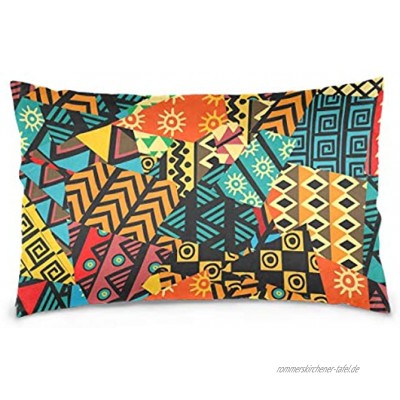 Linomo Kissenbezug 40x60 cm Afrika Afrikanisches ethnisch Stammes Dekorative Kissenbezug Kissenhülle für Couch Sofa Bett Hause
