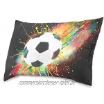 Linomo Kissenbezug 40x60 cm Galaxis Fußball Dekorative Kissenbezug Kissenhülle für Couch Sofa Bett Hause