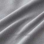 Topfinel 2er Set Kissenbezüge 45x45 cm aus Wollmischung Kissenhüllen mit 3D Bowknot Mustern Modern für Sofa Auto Terrasse Zierkissenbezüge Grau