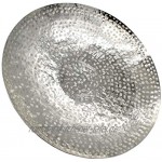 Deko Schale Silber aus Metall Ø 41,5cm