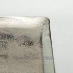 Dekoteller Silber Dekoschale Metall Teller Schale Alu Deko 20x20 o. 25x25 cm 25 x 25 cm