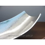 Exner Moderne Schale Silber Design Dekoschale Metallschale Aluminium Raw 41 cm