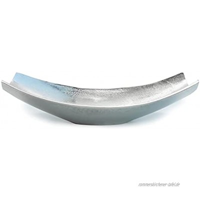 Exner Moderne Schale Silber Design Dekoschale Metallschale Aluminium Raw 41 cm
