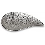 formano Dekoschale Schale Dekoteller | Flügel Engelsflügel | Aluminium 13x22 cm Metall