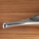 FORMSCHÖNE ALU DEKO Schale Short Leaf 40 cm Aluminium poliert Silber von Xtradefactory
