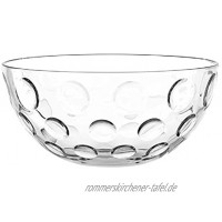 Leonardo Cucina Optic Glas-Schale runde Schale aus Glas spülmaschinengeeignete Salat-Schüssel Ø 295 mm 066338