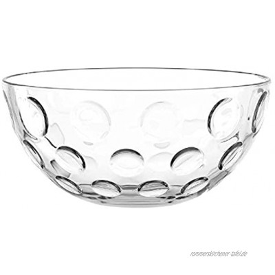 Leonardo Cucina Optic Glas-Schale runde Schale aus Glas spülmaschinengeeignete Salat-Schüssel Ø 295 mm 066338