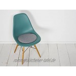 Stuhl- Sitzkissen „Avaro“ Filzoptik rund ca. 35x2 cm kombinationsfrohe Uni-Farben Sitzkomfort für alle Gelegenheiten anthrazit