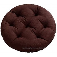 Yadass Stuhlkissen Runde Sitzpolster aus Baumwolle Non Slip Tatami Kissen für Innen Außenbereich Chair Cushion 43cm