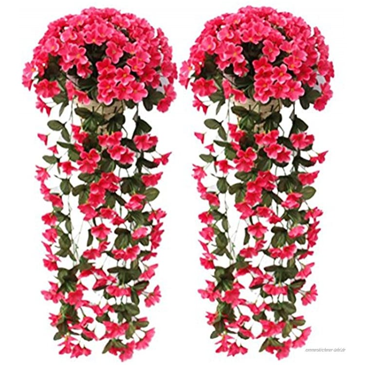 Adisputent zweifarbige künstliche gefälschte Rosengirlande kunstblumen Wein hängen Seide Blume künstliche Blume für Außen- und Innenhochzeit Wand Party Dekoration