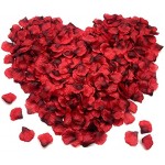 FUJIE 1200 Stück Rosenblüten Seide Rosenblätter Kunstblumen Konfetti für Romantische Atmosphäre und Hochzeit Valentinstag Party Dekoration